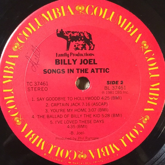 Billy Joel - “Songs In The Attic” Vinyl LP - Picture 5 of 5